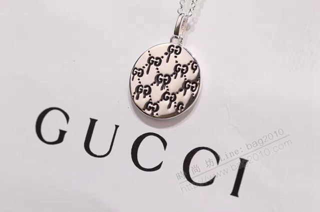 GUCCi飾品 時尚爆款 古馳s925純銀項鏈 Gucci骷髏頭圖案項鏈  zgbq1055